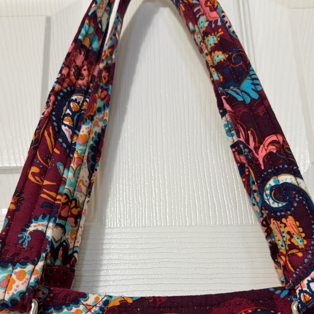 Vera Bradley Paisley Jamboree Glenna Sachel Tote Bag 15”w x 12”h x 6”d - Picture 4 of 7